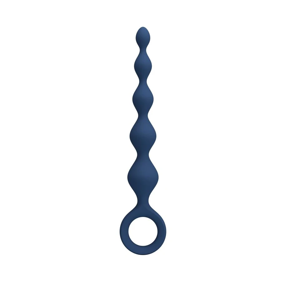 MR PLAY - PERLE ANAL IN SILICONE BLU E PLUG ANAL 20,4 CM